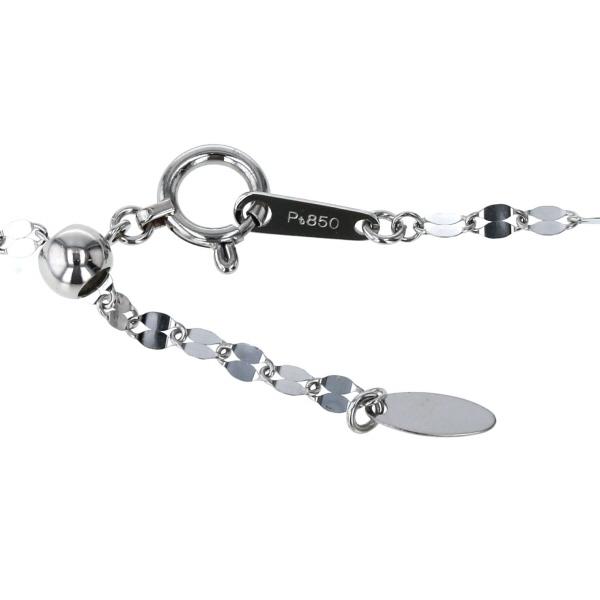 Pt850 Pt900 プラチナ ネックレス ダイヤモンド 0.31ct 取り巻き