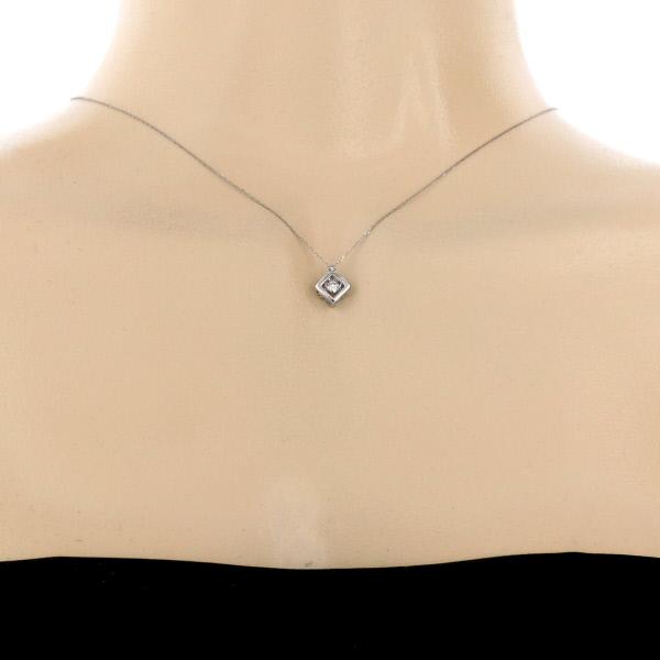 pt850.pt900プラチナ.ダイヤモンドネックレス一粒✨お得品✨ Pt900 Pt850 プラチナ ネックレス ダイヤモンド 0.08ct/0.005ct 1粒