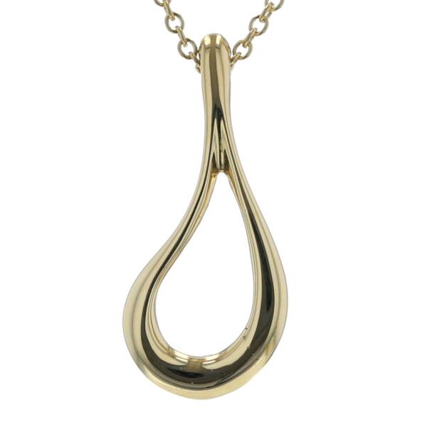 TIFFANY&Co. ティファニー K18YG オープンティアドロップ ネックレス 