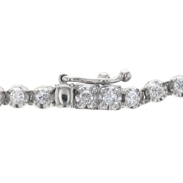 Pt850 プラチナ テニスネックレス ダイヤモンド 3.00ct フルエタニティ