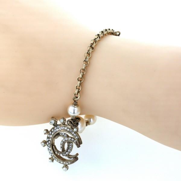 シャネル CHANEL ブレスレット フェイクパール CC ココマーク シャネル CHANEL ブレスレット フェイクパール CC ココマーク
