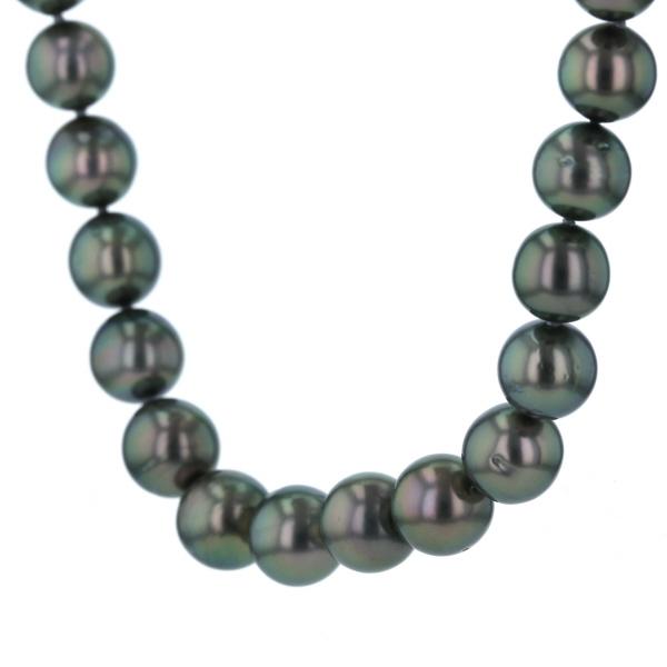 TASAKI 田崎 シルバー ネックレス パール 黒蝶真珠10.8mm ピーコック 