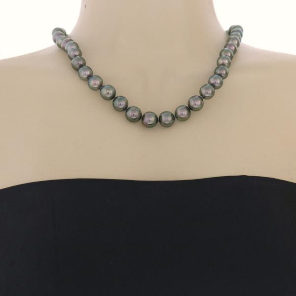 TASAKI 田崎 シルバー ネックレス パール 黒蝶真珠10.8mm ピーコック 