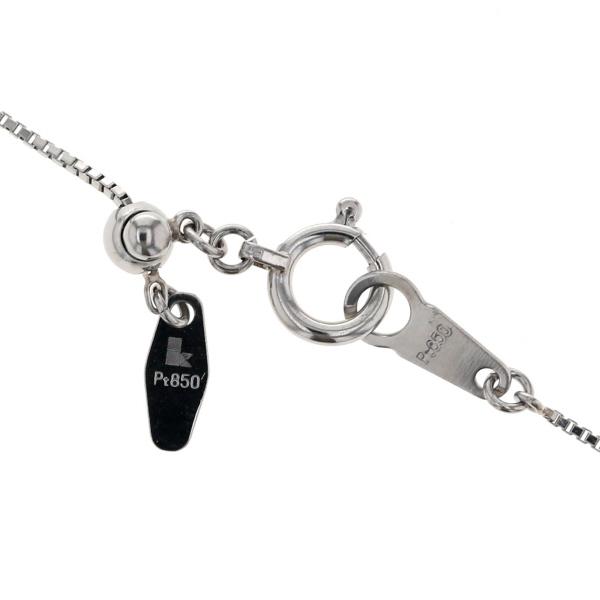 Pt850 Pt900 プラチナ ネックレス ダイヤモンド 0.51ct 3連 ラウンド
