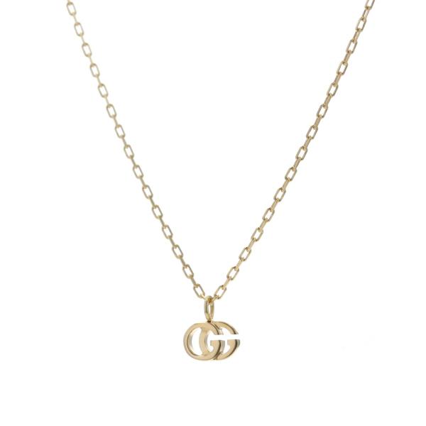 【極美品】GUCCI グッチ GGチャーム&ネックレス ゴールド GUCCI グッチ K18YG イエローゴールド GGマーモントネックレス G ロゴ