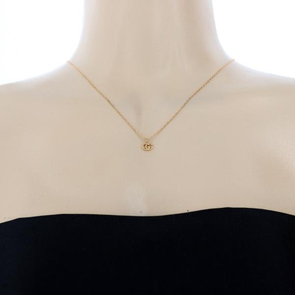 GUCCI グッチ K18YG イエローゴールド GGマーモントネックレス G ロゴ