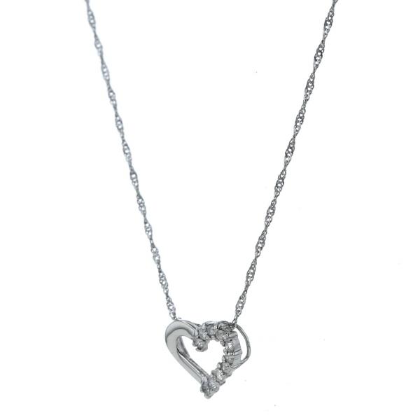 Pt850 Pt1000 プラチナ ネックレス ダイヤモンド 0.10ct 純プラチナ  
