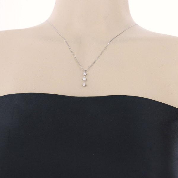 Pt900 Pt850 プラチナ ネックレス ダイヤモンド0.50ct ラウンド