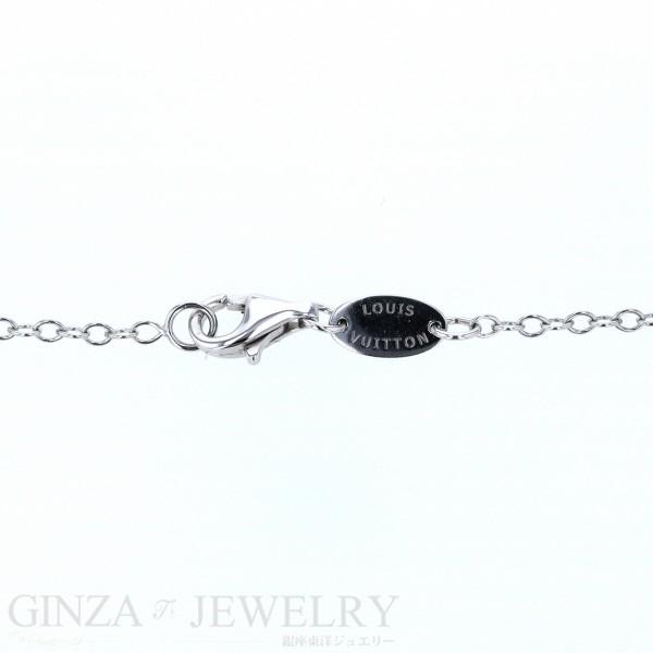 ガレア ルイヴィトン K18WG ホワイトゴールド コリエ モノグラム  