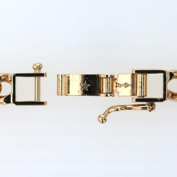 田中貴金属 K18YG イエローゴールド ブレスレット 喜平 キヘイ 2面