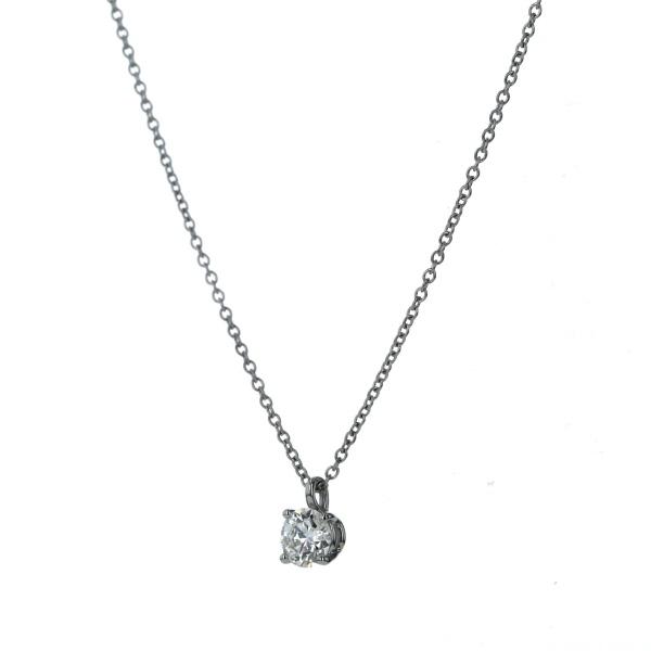 TIFFANY&Co. ティファニー Pt950 プラチナ ソリティアネックレス TIFFANY&Co. ティファニー Pt950 プラチナ ソリティアネックレス