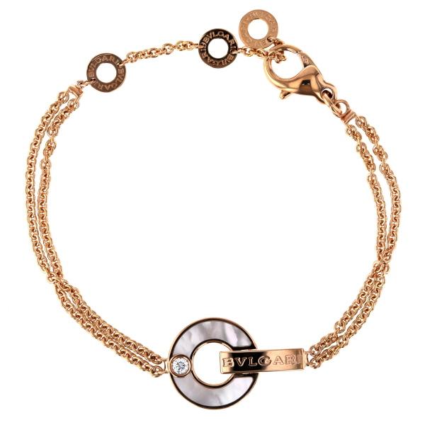 BVLGARI K18PG ブルガリブルガリオープンワーク ブレスレット