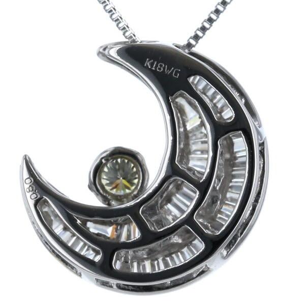 値下げ QVC K18WG ホワイトゴールド ネックレス ダイヤモンド 0.80ct 