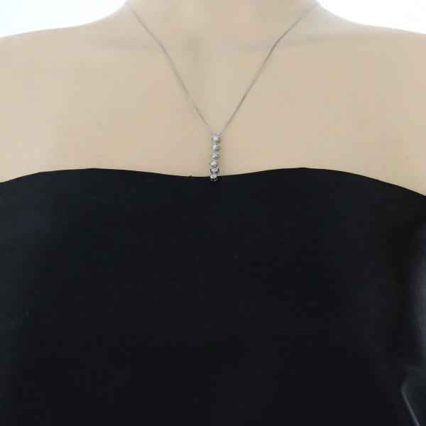 Pt1000 Pt850 プラチナ ネックレス ダイヤモンド1.0ct 6石 ラウンド 