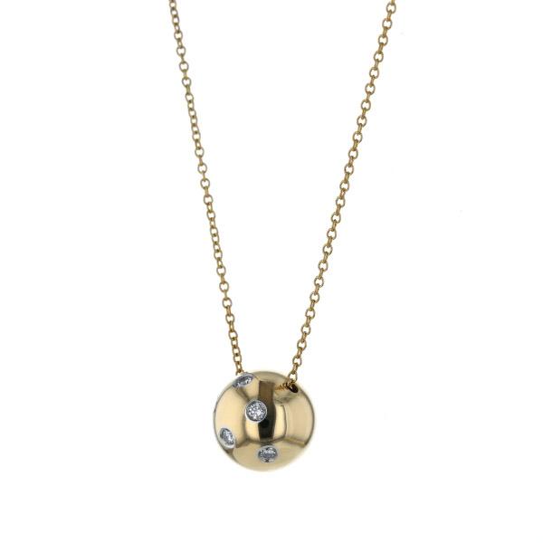 TIFFANY&Co. ティファニー Pt950 K18YG ドッツボールネックレス TIFFANY&Co. ティファニー Pt950 K18YG ドッツボールネックレス