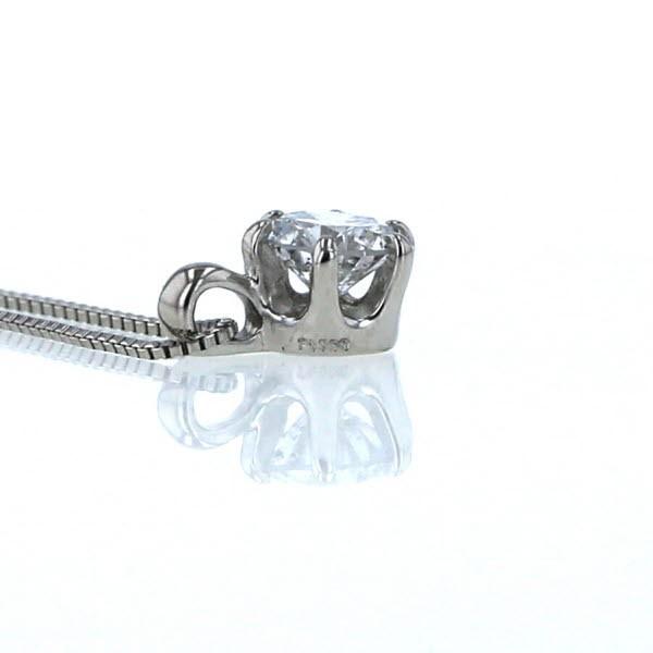 Pt850 Pt900 プラチナ ネックレス ダイヤモンド 0.263ct 一粒