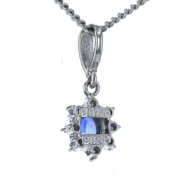 LaSoma ラソマ Pt850 Pt900 プラチナ ネックレス サファイア0.32ct 