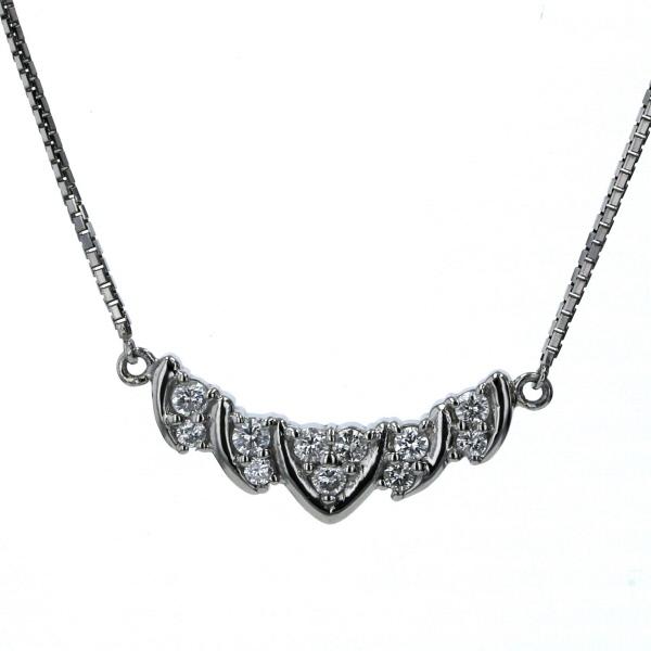 値下げ Pt850 プラチナ ネックレス ダイヤモンド 0.30ct ダイヤ
