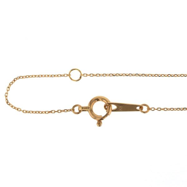 K18YG イエローゴールド ネックレス ダイヤモンド 0.19ct ラウンド 7粒