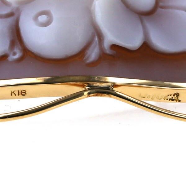 diluca ディルーカ K18YG イエローゴールド ネックレス シェルカメオ