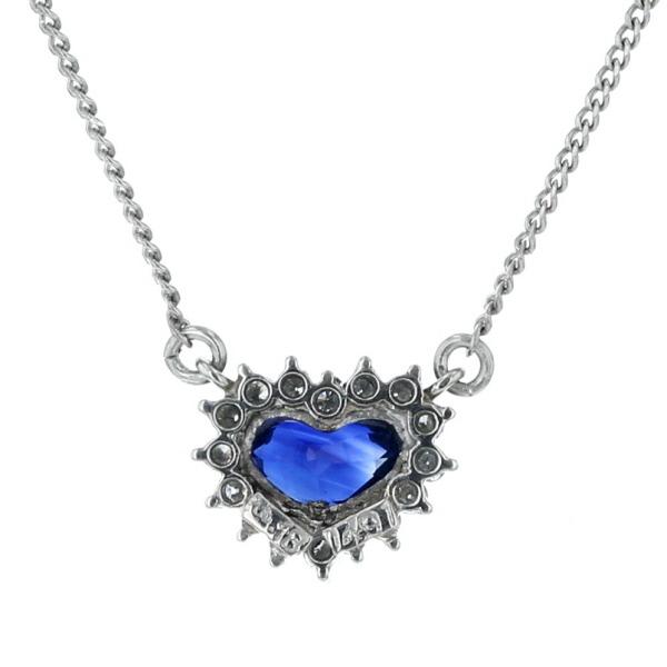 プラチナ pt850 ジュエリー サファイア ダイヤネックレス 40.5cm