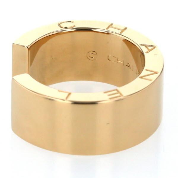 値下げ CHANEL シャネル K18YG イエローゴールド リング Cシグネチャー  