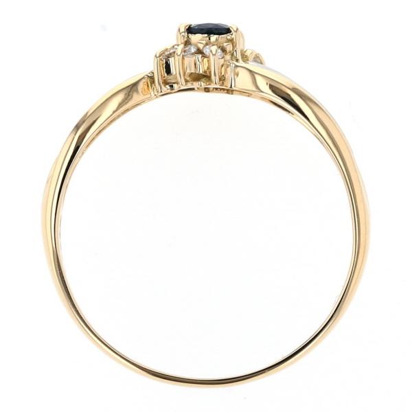 ラストプライス 値下げ K18YG Pt900 コンビ リング サファイア