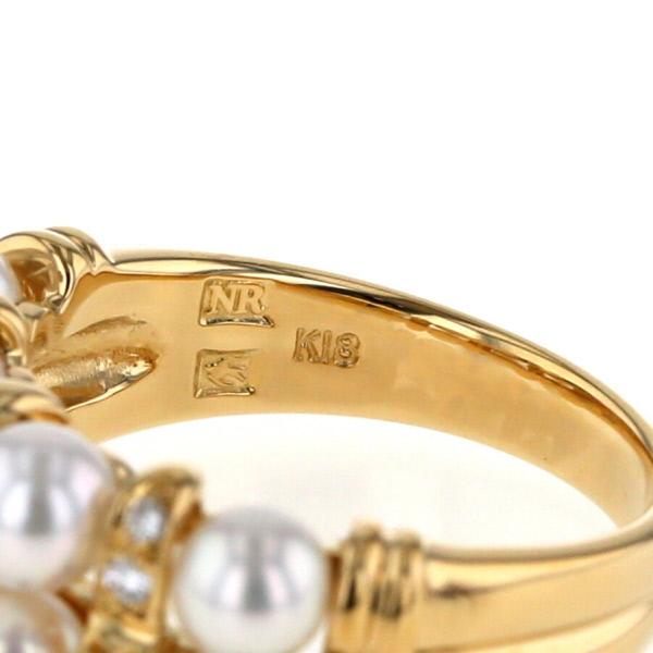 NINARICCI ニナリッチ K18YG イエローゴールド リング 真珠 4.3 NINARICCI ニナリッチ K18YG イエローゴールド リング 真珠 4.3