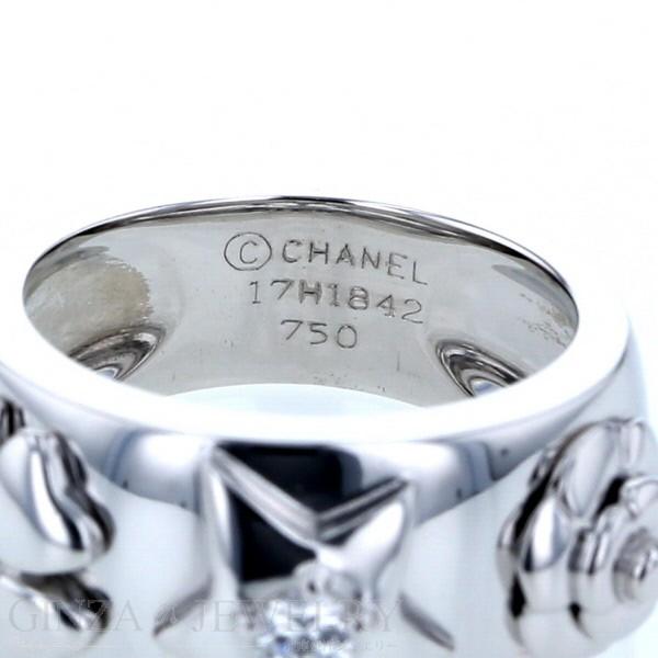 K18WG ホワイトゴールド リング シャネル CHANEL 1P ダイヤモンド