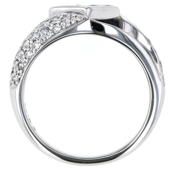 Pt900 プラチナ リング サファイア0.73ct ダイヤモンド0.39ct