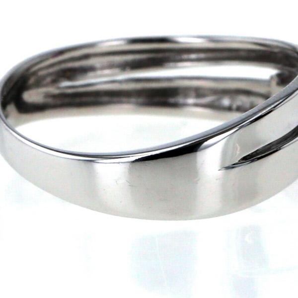 K18WG ホワイトゴールド リング ルビー 0.29ct ダイヤモンド 0.06ct 