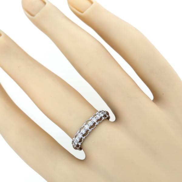 Pt900 プラチナ リング ダイヤモンド 0.30ct ハーフエタニティ
