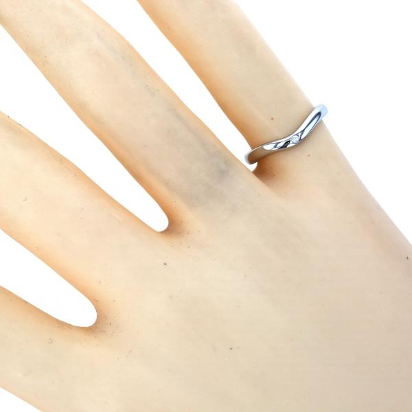 TIFFANY&Co. ティファニー Pt950 プラチナ カーブバンド リング