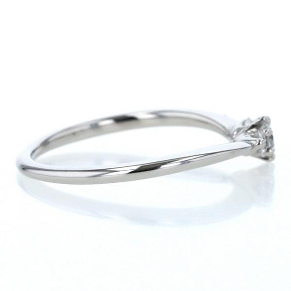 【極美品】✨Pt900 ダイヤモンド　リング 8号　ケイウノ　プラチナ　指輪 Kuno ケイウノ Pt950 プラチナ リング ダイヤモンド0.16ct 3粒 V字