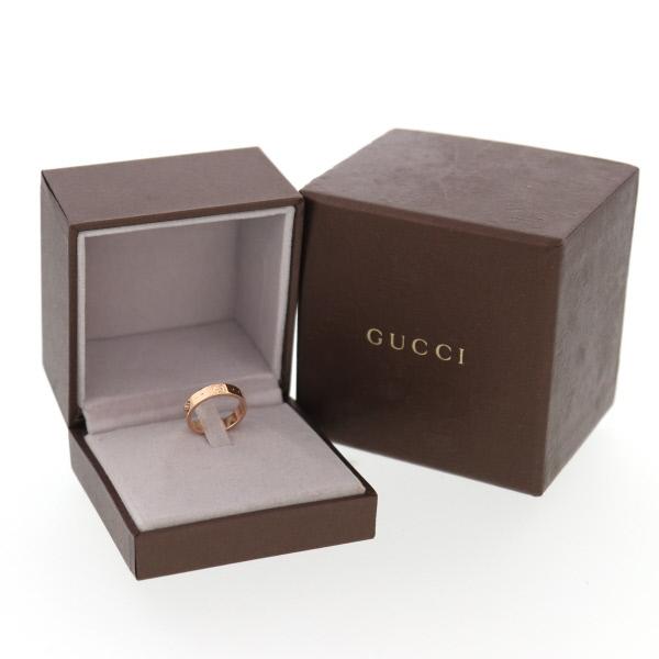 GUCCI グッチ K18PG ピンクゴールド アイコンアモールリング GG ICON