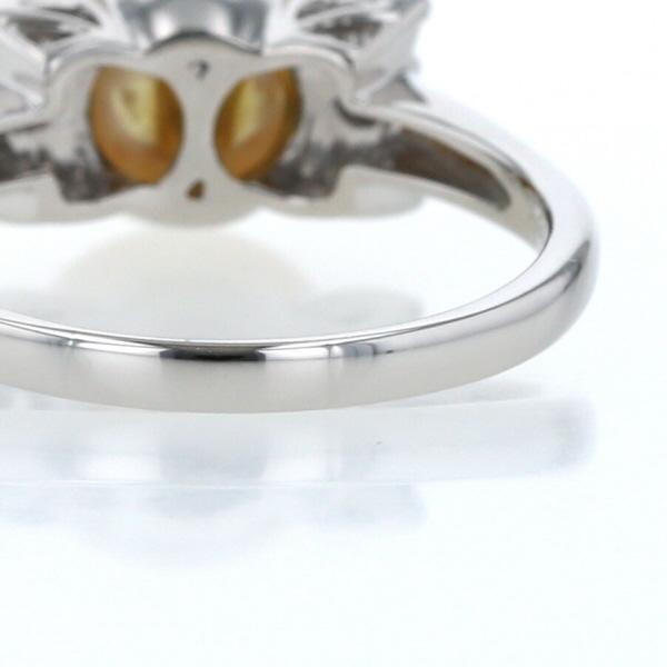 Pt900 プラチナ リング ダイヤモンド0.23ct パール 真珠10.5mm リボン 