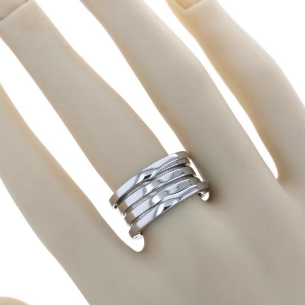 BVLGARI ブルガリ K18WG ホワイトゴールド B-Zero1 3バンド リング