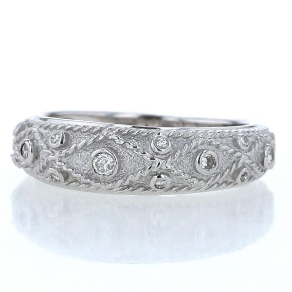 値下げ J.YANES ヤーネス K18WG ホワイトゴールド リング ダイヤモンド