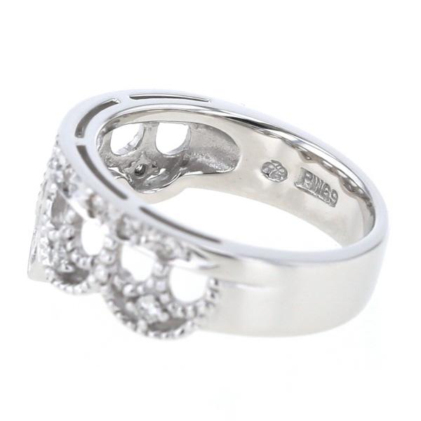 PWG9 パラホワイトゴールド リング ダイヤモンド 0.29ct ティアラ