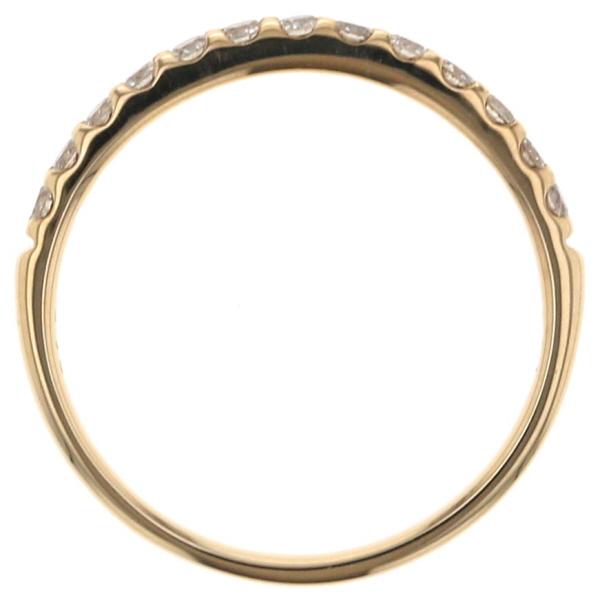 TSUTSUMI ツツミ K18YG リング ダイヤモンド 0.18ct ハーフエタニティ