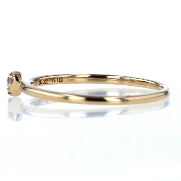 ciel agete アガット ゴールドリング 指輪 ダイヤモンド 9号 超美品☆agete ダイヤモンドリング 9号 リング・指輪 9号 水玉 ドット 18