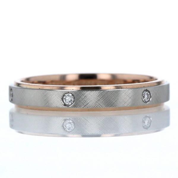 LANVIN ランバン K18 Pt950 ピンクゴールド プラチナ リング