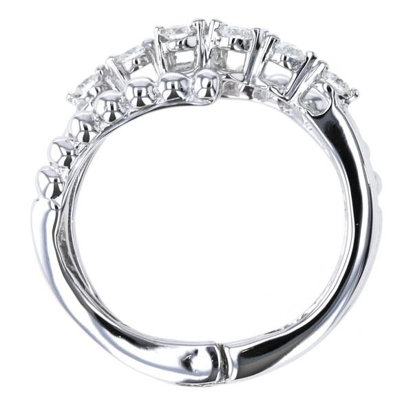 QVC 18kダイヤモンドフリーサイズ チェーンリング