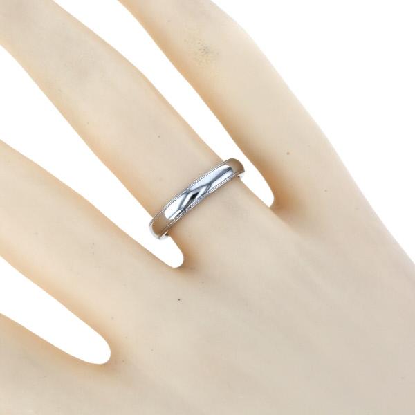MIKIMOTO ミキモト Pt950 プラチナ リング ミルグレイン 3.4mm MIKIMOTO ミキモト Pt950 プラチナ リング ミルグレイン 3.4mm
