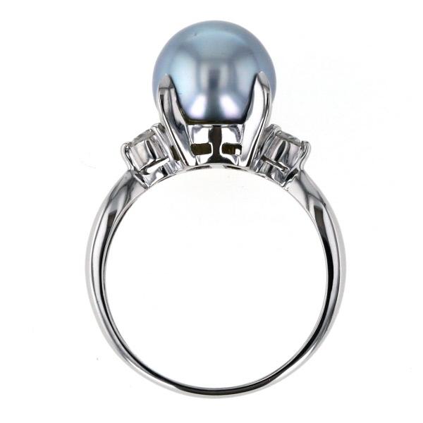 Pt900 プラチナ リング 真珠 9.0mm ダイヤモンド 0.14ct Pt900 プラチナ リング 真珠 9.0mm ダイヤモンド 0.14ct