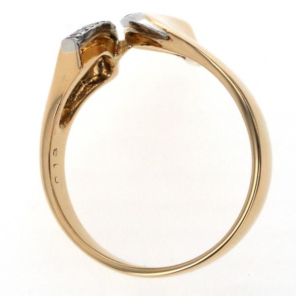 値下げ K18YG Pt900 コンビ リング ダイヤモンド 0.13ct 値下げ K18YG Pt900 コンビ リング ダイヤモンド 0.13ct