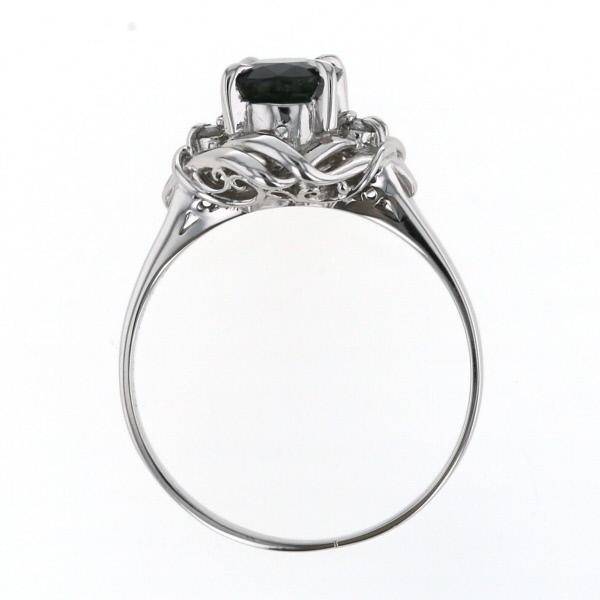 Pt900 プラチナ リング サファイア 1.01ct ダイヤモンド 0.05ct 