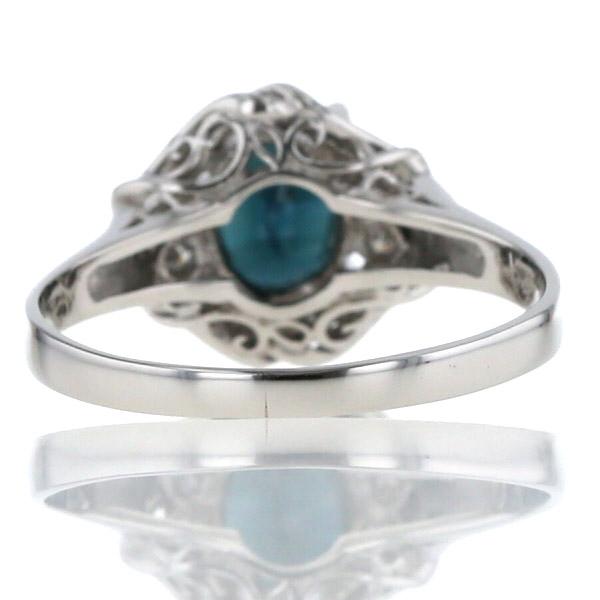 Pt900 プラチナ リング サファイア 1.01ct ダイヤモンド 0.05ct 