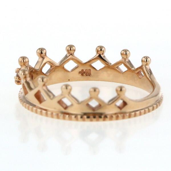 NOJESS ノジェス K10PG ピンクゴールド リング ダイヤモンド ティアラ