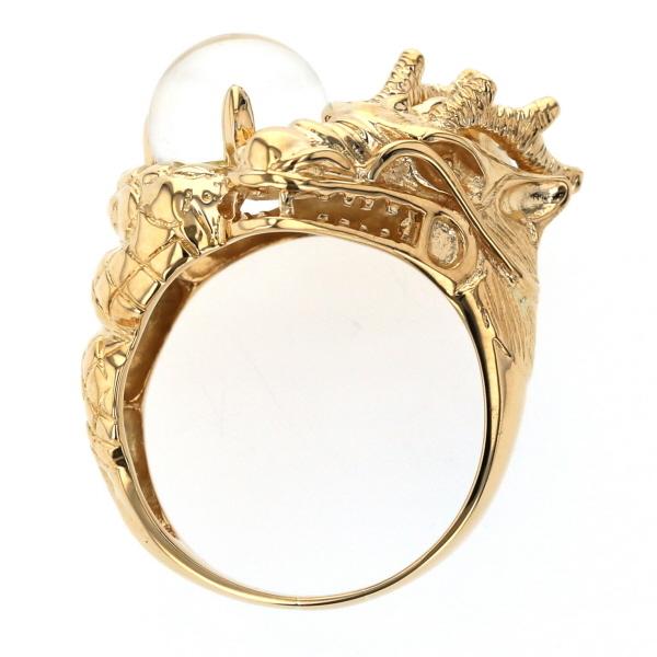 ショッピング ブラック水晶リング 値下げ gold 　⑩ サイズ13号 リング 18K金 指輪 リング